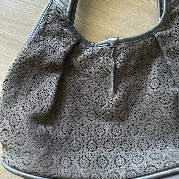 Ugg Gray Leather Hobo Bag - Picture 2 of 7